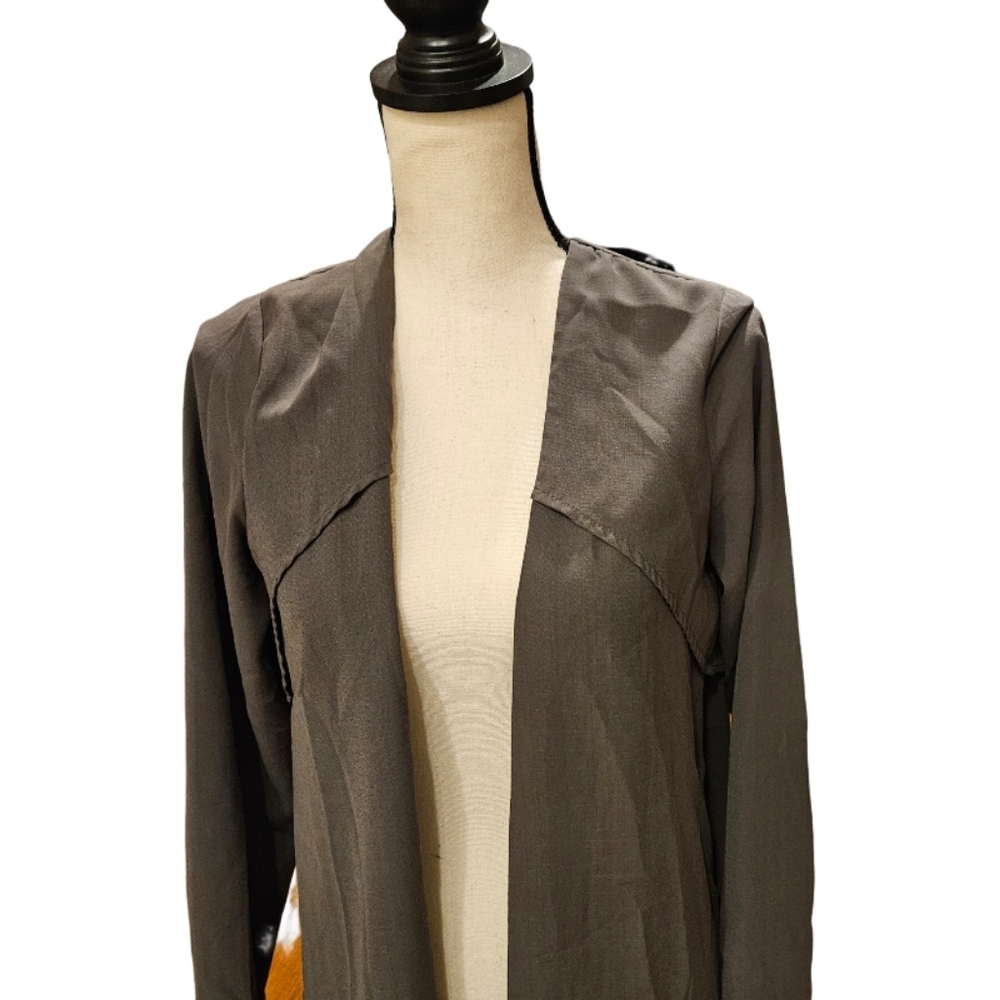 Valette Green Trench Oversized Cardigan - Picture 6 of 15